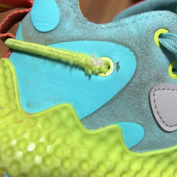 Adidas Harden Vol. 6 J “Pulse Aqua Solar Yellow” Kids Boost | Boys Size 3.5 - Picture 15 of 16